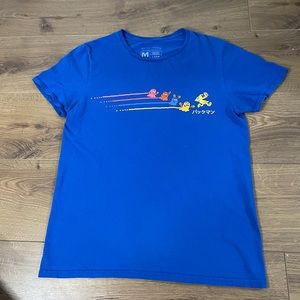 Loot Crate Pac Man Collectible Blue Retro T-Shirt Medium